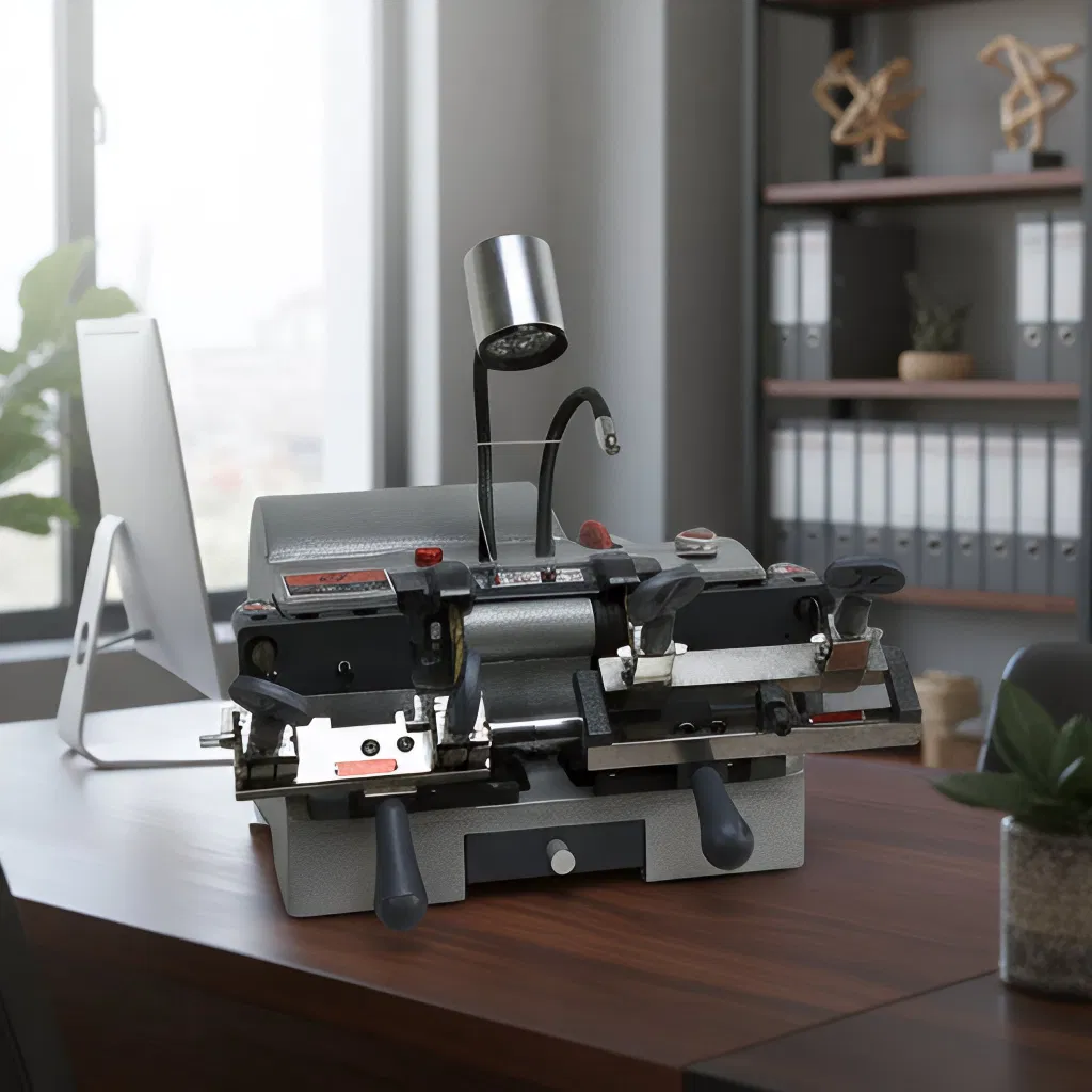 Compact 110V/220V Horizontal Key Cutting Machine for Locksmiths
