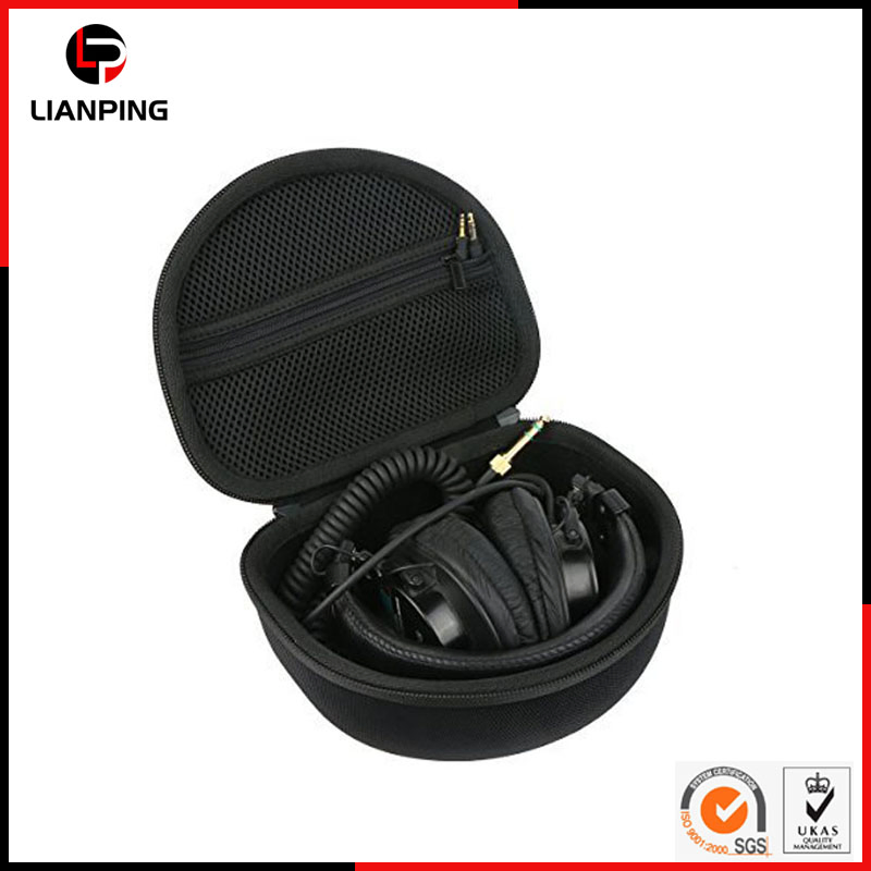 Custom Hard Shell Protective Shockproof Travel Carrying EVA Headphone Storage Case