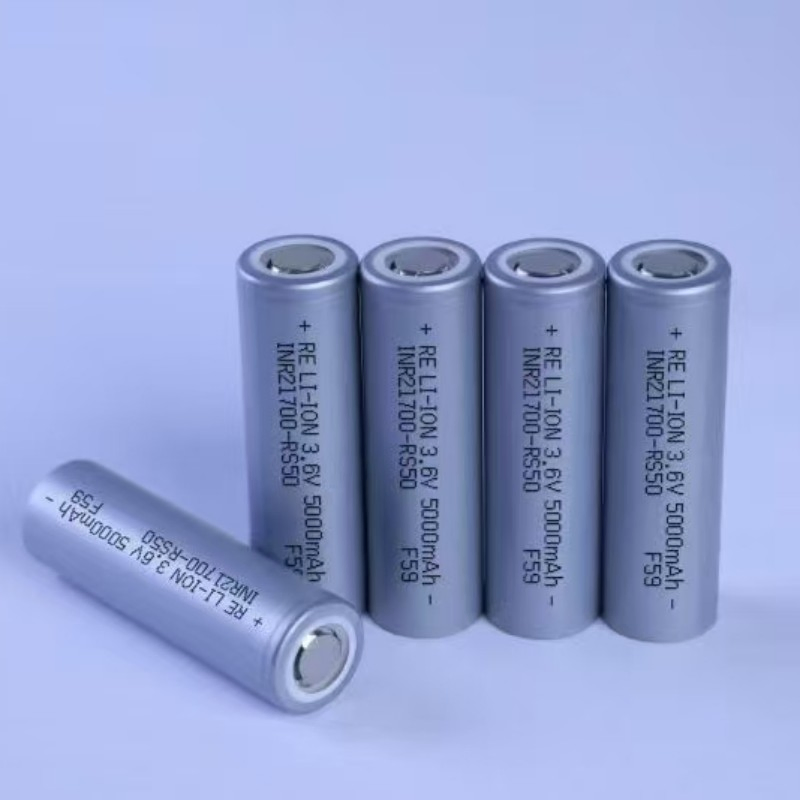 High Discharge 3.7V Cylindrical 5000mAh RS50 21700 Battery