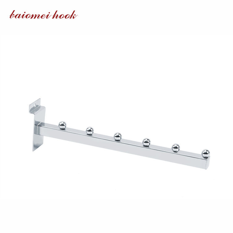 Factory Slat Wall Hanging Clothes Display Hook for Garment Store