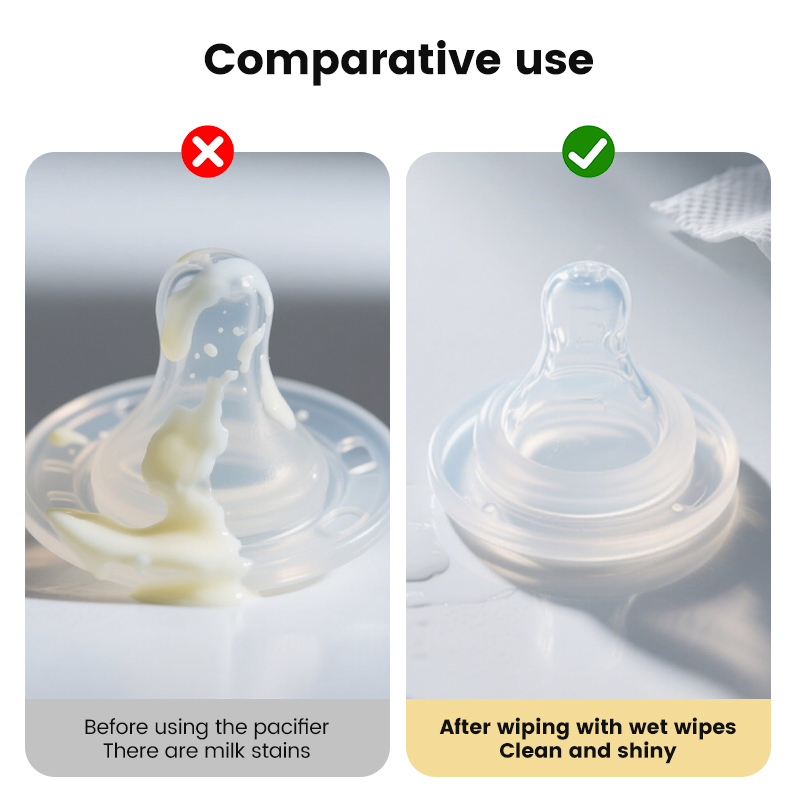 Quick Clean Breast Pump and Accessory Wipes 40 Count Individually Wrapped Convenient Pacifier Wipes