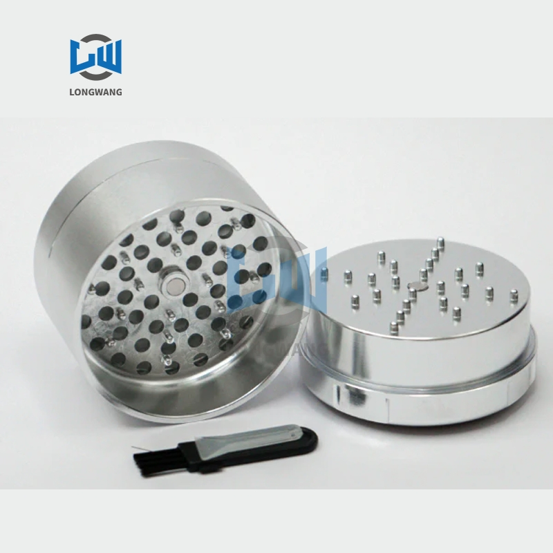Thickened Double-Layer Aluminum Anodizing CNC Machining 62mm Grass Grinders Smoke Grinder