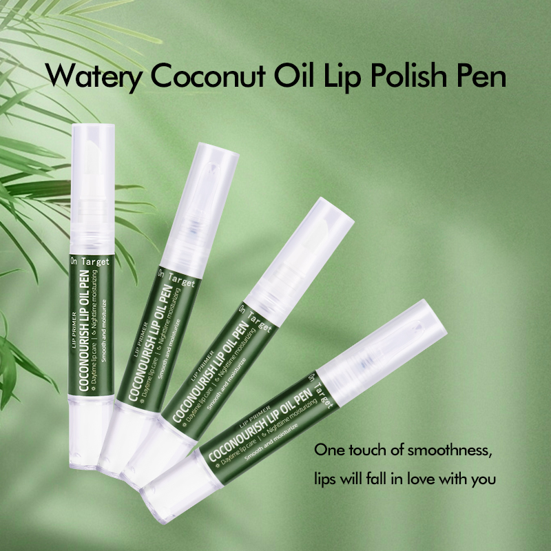 Coconut Oil Lip Gel Pen Moisturizing, Hydrating, and Cracked Lip Prevention Formula
