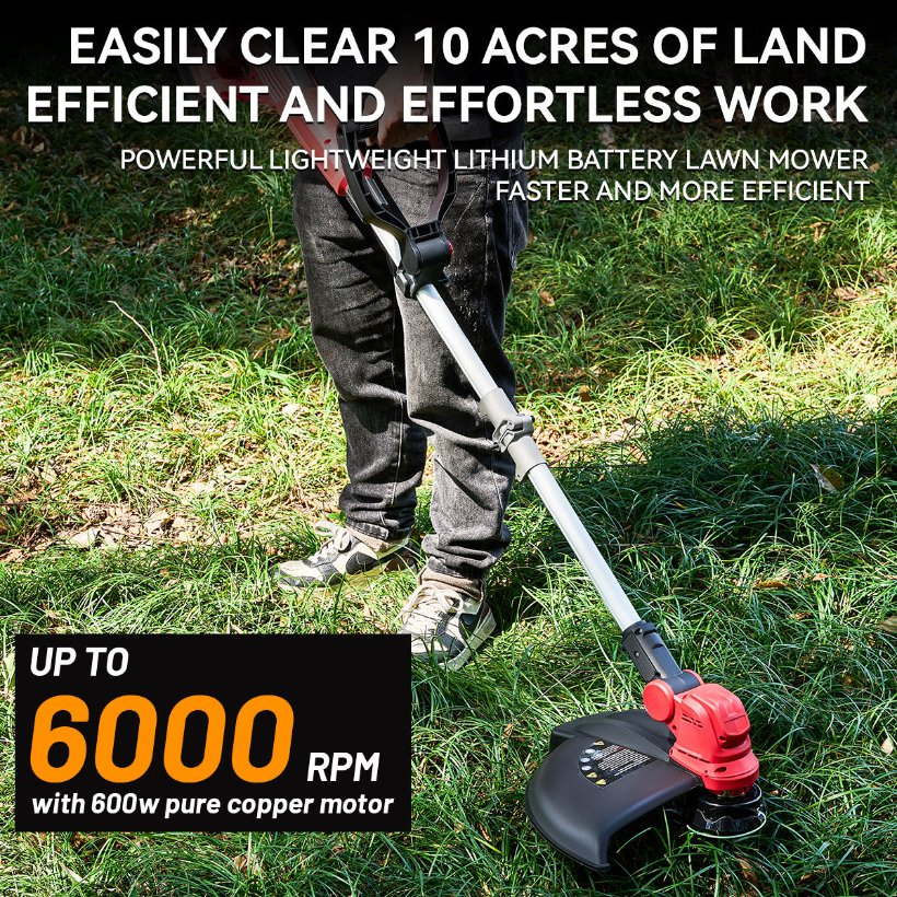 Аккумуляторная самоходная газонокосилка 18 дюймов