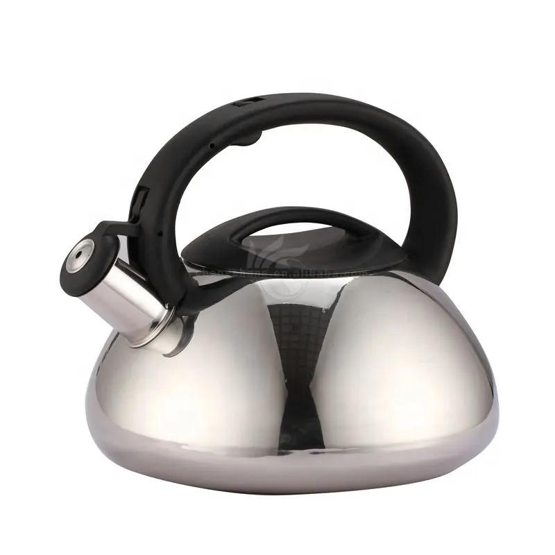 3-Quart Black Handle Dishwasher Food Grade Colorful Stainless Steel Whistling Tea Kettle