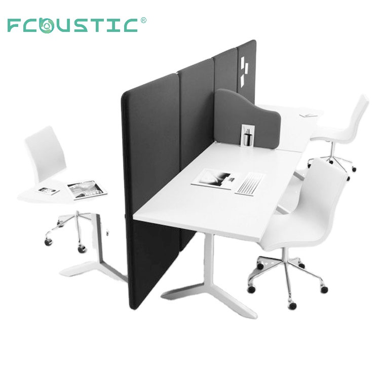 Workstation Fabric Wrapped Polyester Desk Privacy Panel Baffle Office Partitions