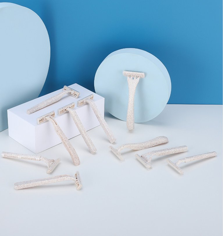 Biodegradable Eco Friendly Guest Toiletries Kit Hotel Disposable Shaver Plastic Free
