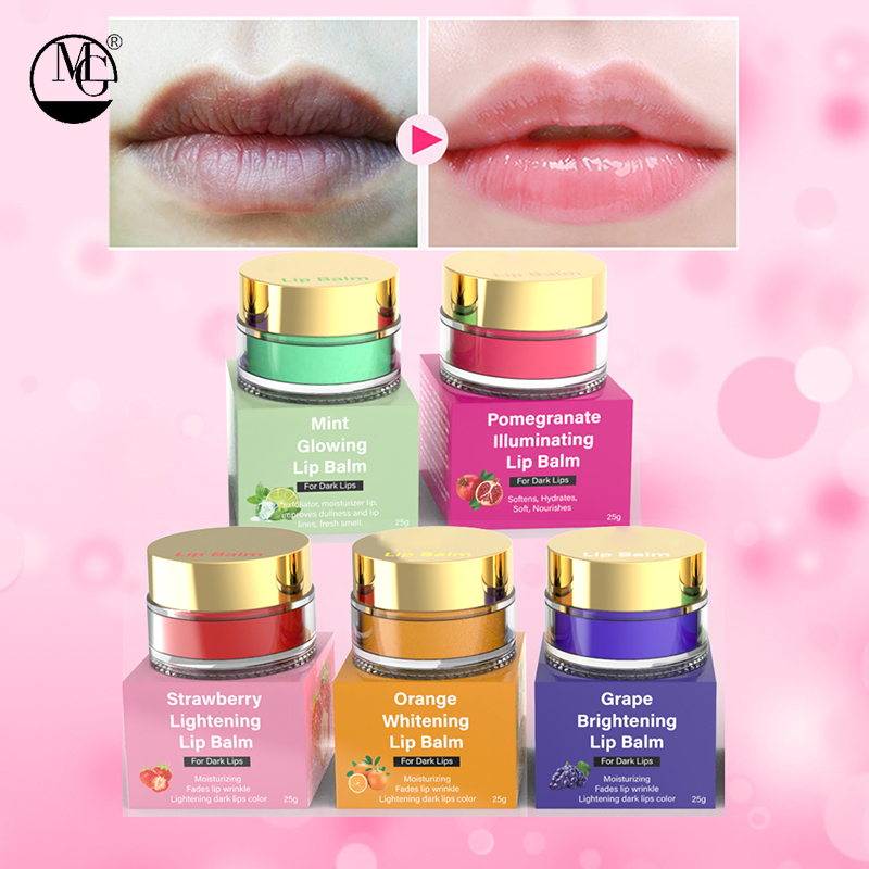 OEM Private Label Logo 5D Gluta 5 Types of Moisturizing Lip Balm Eliminate Dead Skin Lip Balm