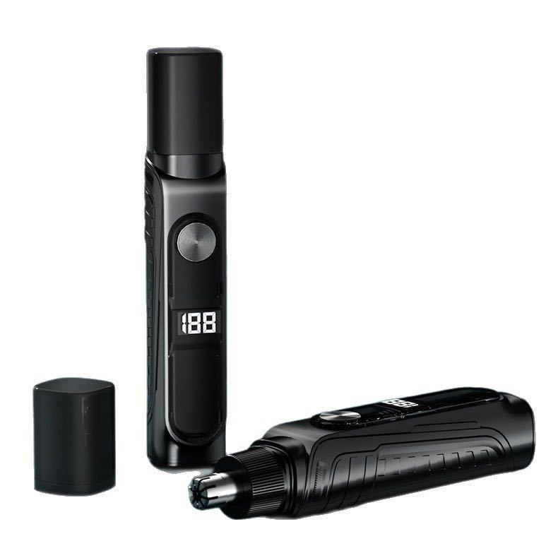 Electric Nasal Hair Trimming Device, Digital Display Nasal Hair Trimming Scissors, Charging