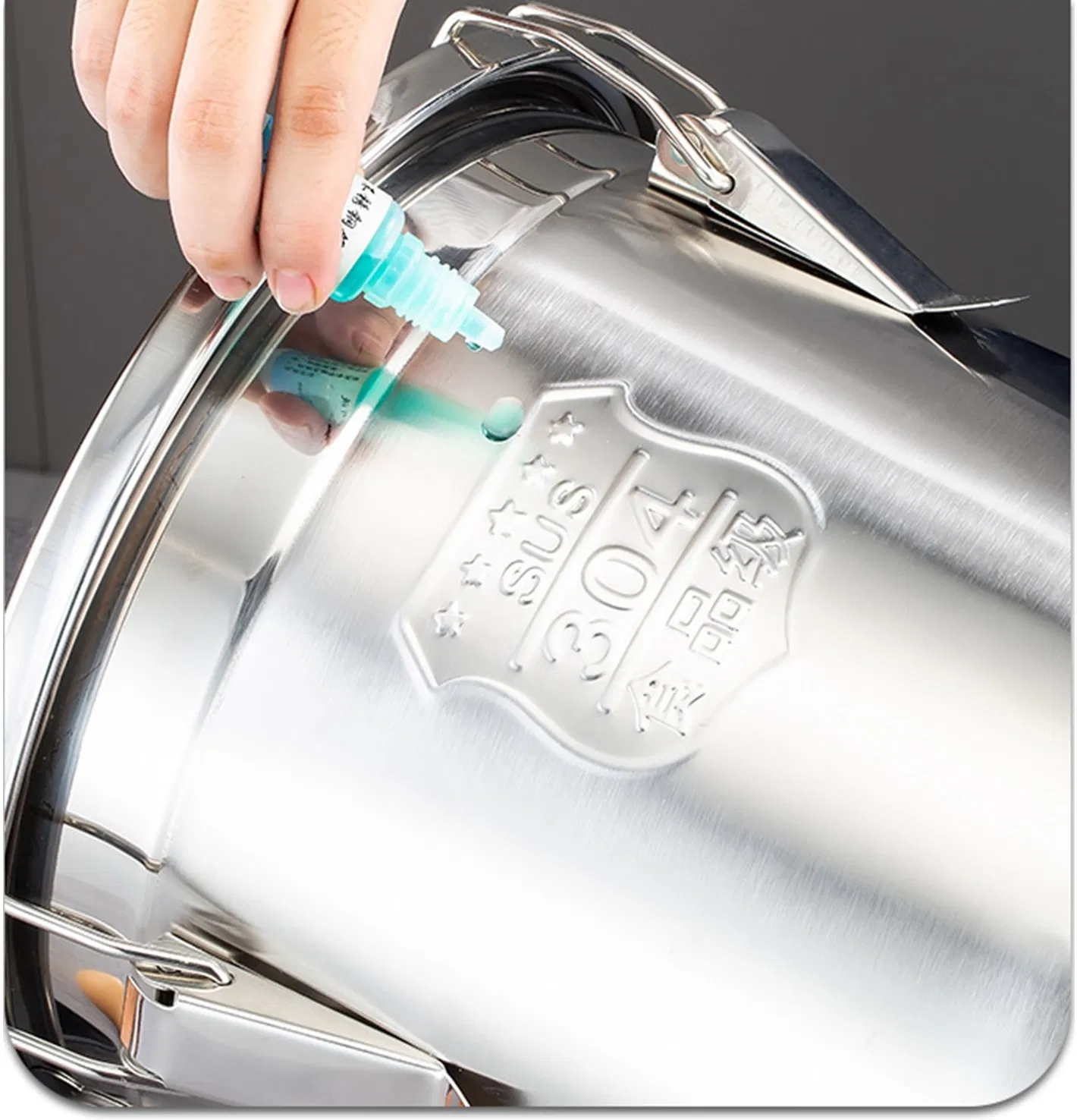 3L 6L 10L 12L 14L 20L 28L Stainless Steel Sealed Barrel SS304 Food Grade Sealing Bucket Soup Barrel