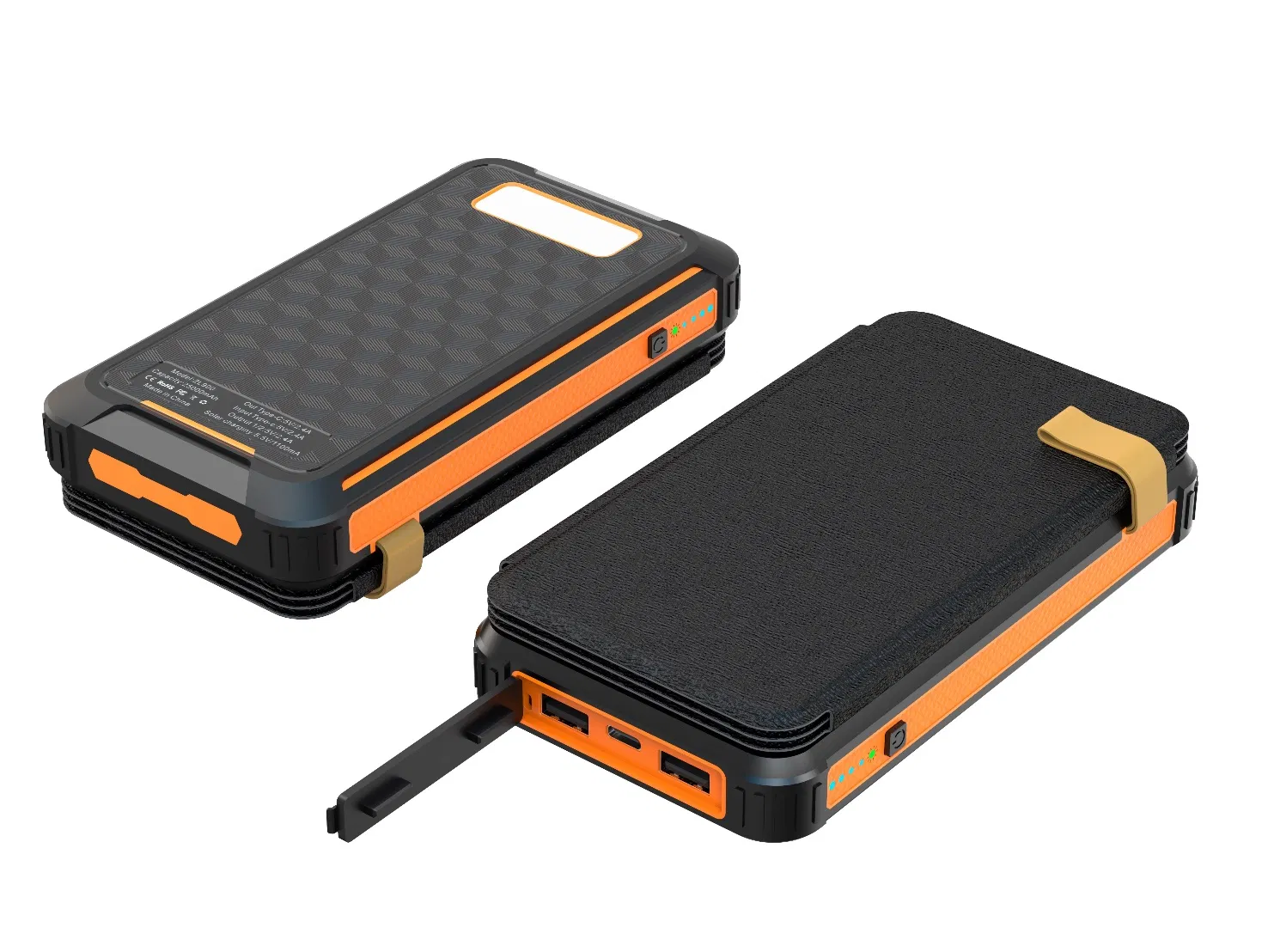 Fast Charging Waterproof Folding Solar Panels Real 16000mAh Portable Charger Power Bank