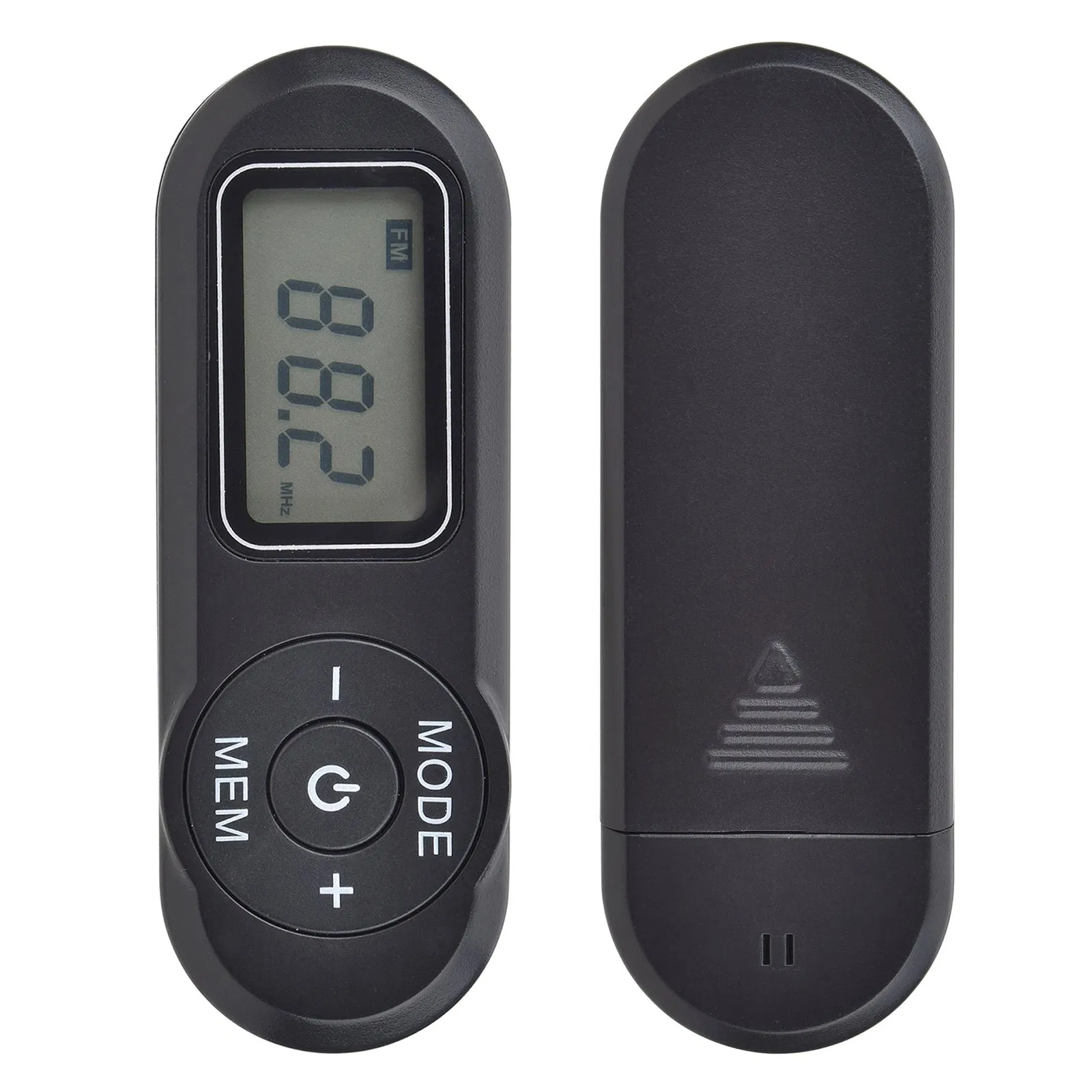 Portable FM Radio Digital Display FM Receiver MP3 Player with Headphones Lanyard