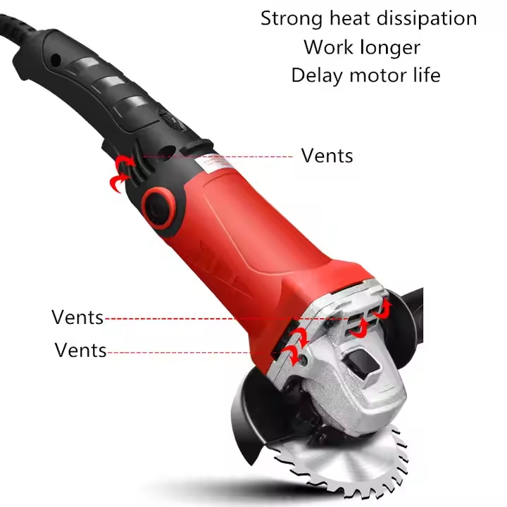 Angle Grinder Restart Protection Variable Speed Speed Electric Grinding Machine Disc Diameter Grinder Adjustable Angle Grinder