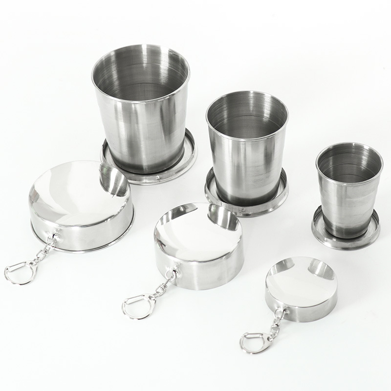 Stainless Steel Camping Mug Camping Folding Cup