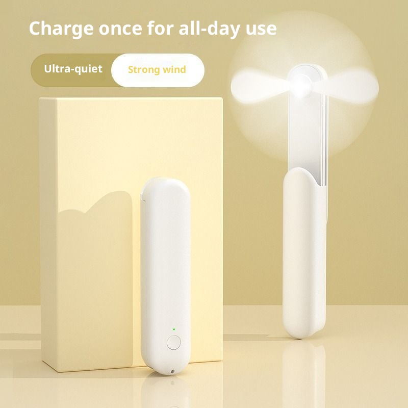 Mini Portable Fan Personal Handheld Fan Lightweight USB Rechargeable for Travel