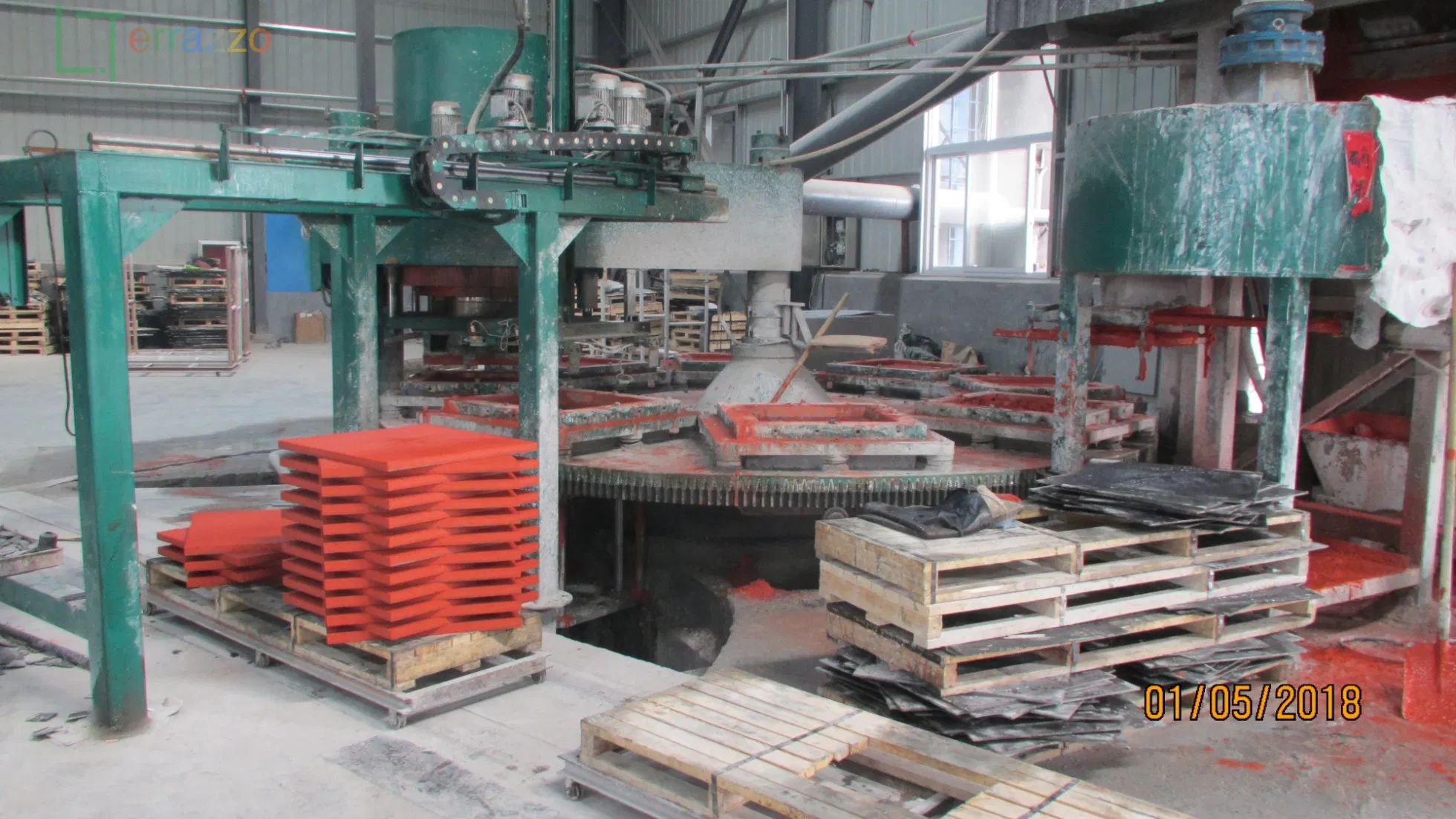 Black Color Honed Surface Terrazzo Pavers/Tiles