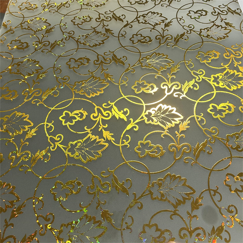Decorative Glass 3.5mm 4mm 4.5mm 5mm Golden Acid Etched Ice Flower Glass Sheet