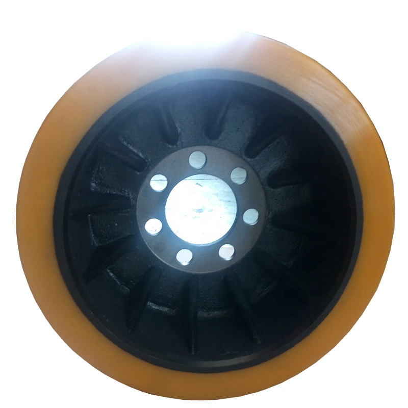 Buffer Vibration Resistant Oil Resistant for Port Trailer Polyurethane Drive Wheel