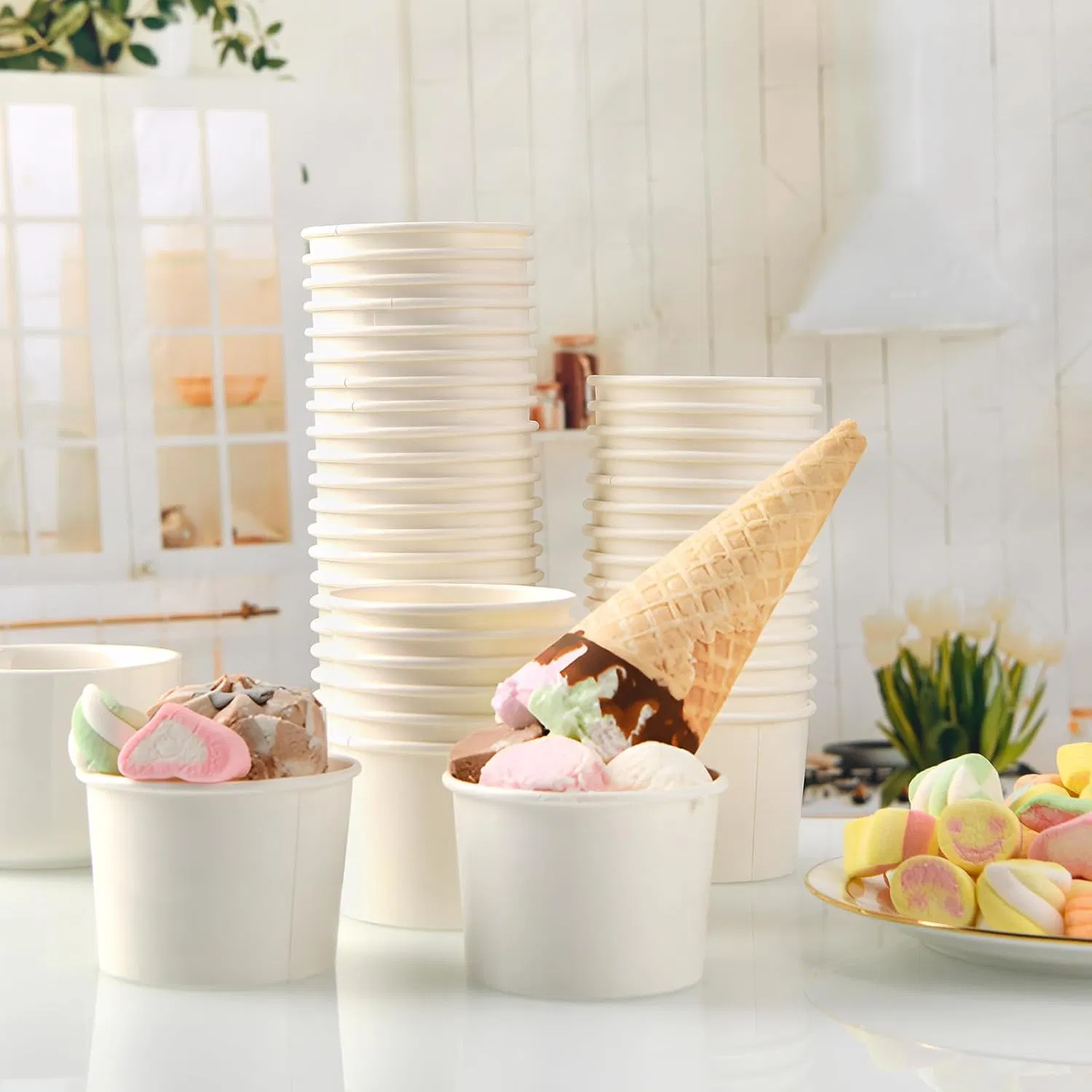 Wuhan Origin Free Sample Paper Ice Cream Cup by Boyuan