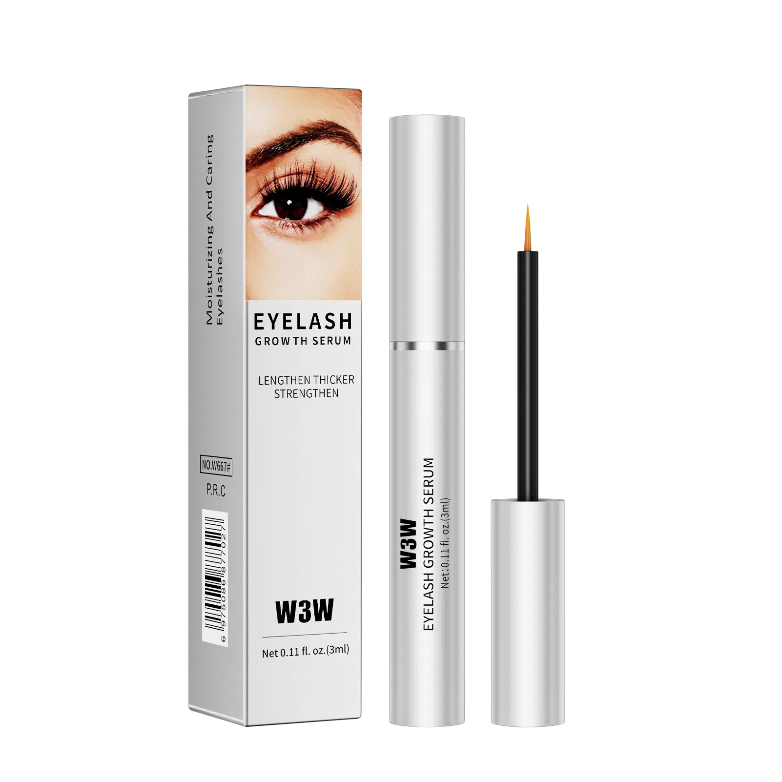 Biotin Keratin Eyelash Natural Oil Free Organic Vegan Eyelash Enhancer Private Label Eye Lash Growth Serum