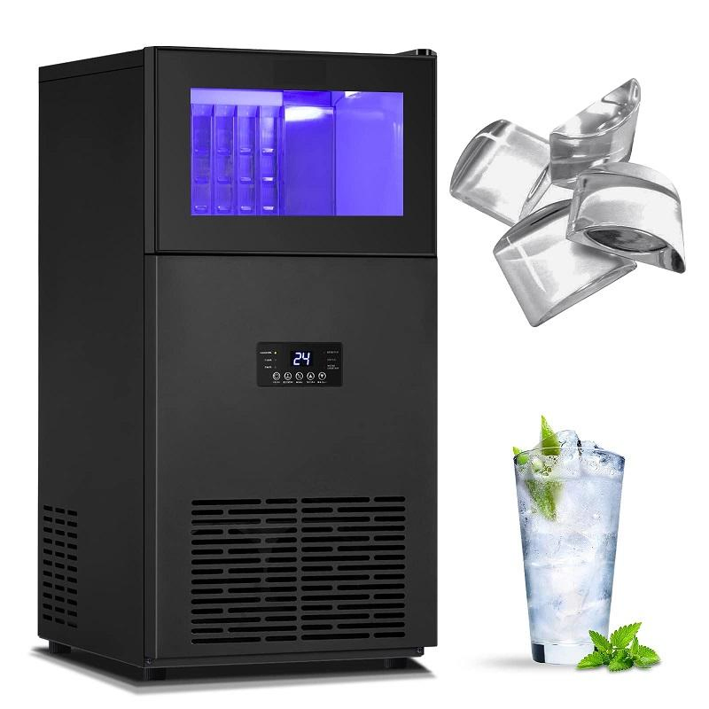 Hot Selling Crescent Ice Maker Machine, 40kgs/90lbs 24h, Stainless