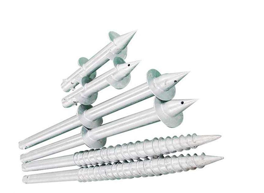 Винтовой анкер для солнечных панелей с фланцем