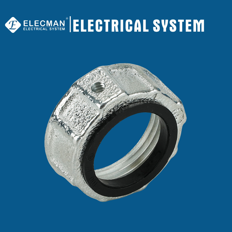 UL Malleable Iron Electrical Collar Insulated Rigid Conduit Bushing with Screw Holes