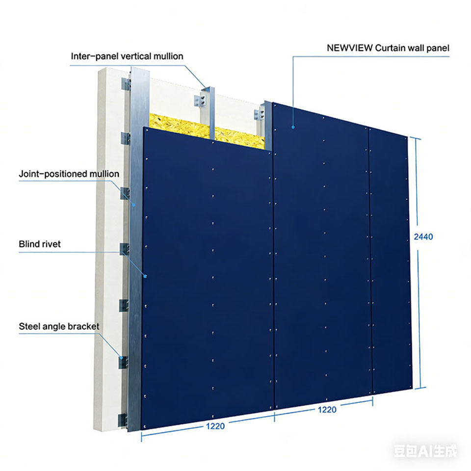 Good Fiber Cement Board Curtain Wall Riveted Installation Method
