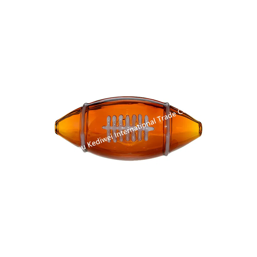 Rugby Design Glass Hand Pipe Smoking Pipe Oil Burner Factory Wholesale
