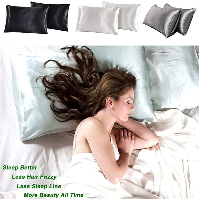 Customs Premium Quality 22mm Momme Skin Care Zipper Envelope Closure Pillowcase 100% Mulberry Silk Pillowcase for Home and Travel Use