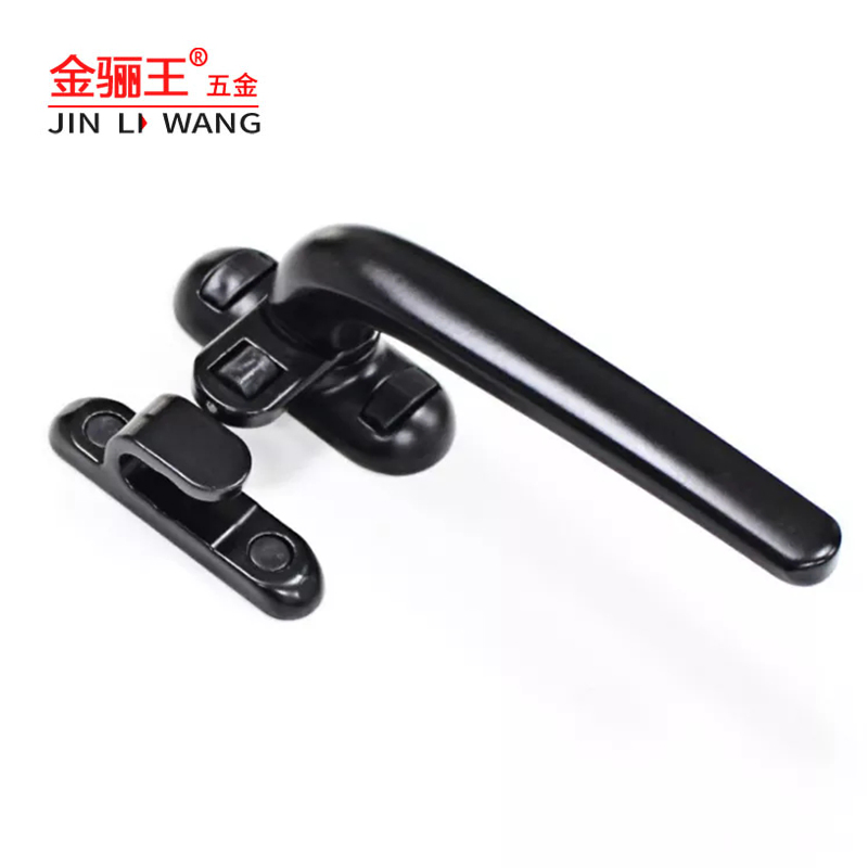 Aluminum Door Window Hardware Black Seven Shape Window Handle