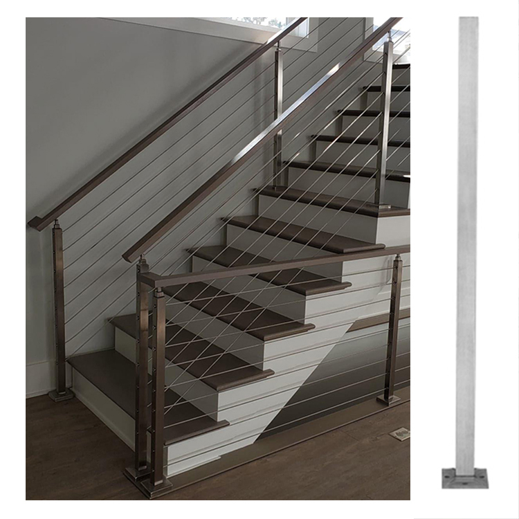 Wholesale Stainless Steel Balustrade Steel Handrail Bracket Deck Balcony Handrails