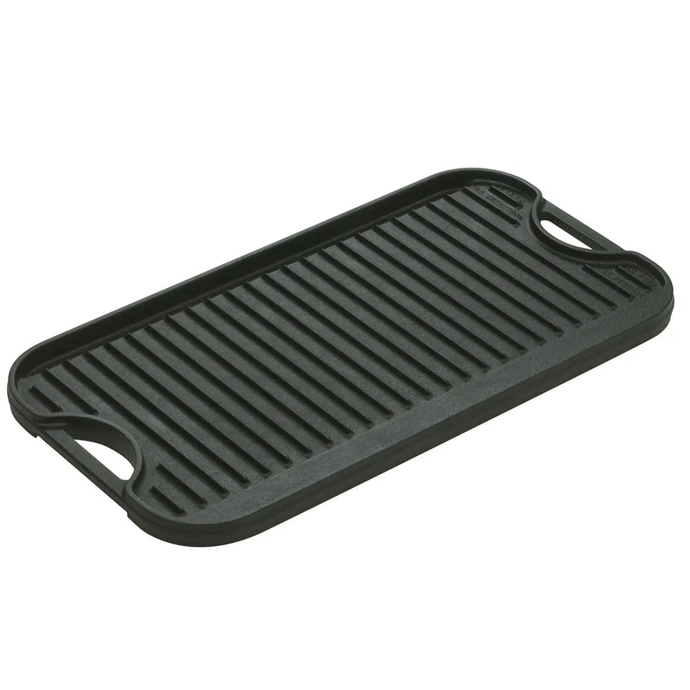 Cast Iron Reversible Grill/Iron Griddle Pan 52*25cm