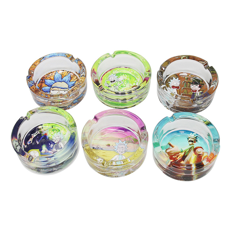 Bob Glass Ashtrays Custom Logo Wholesale for Cigarettes Ashtrays Smoking