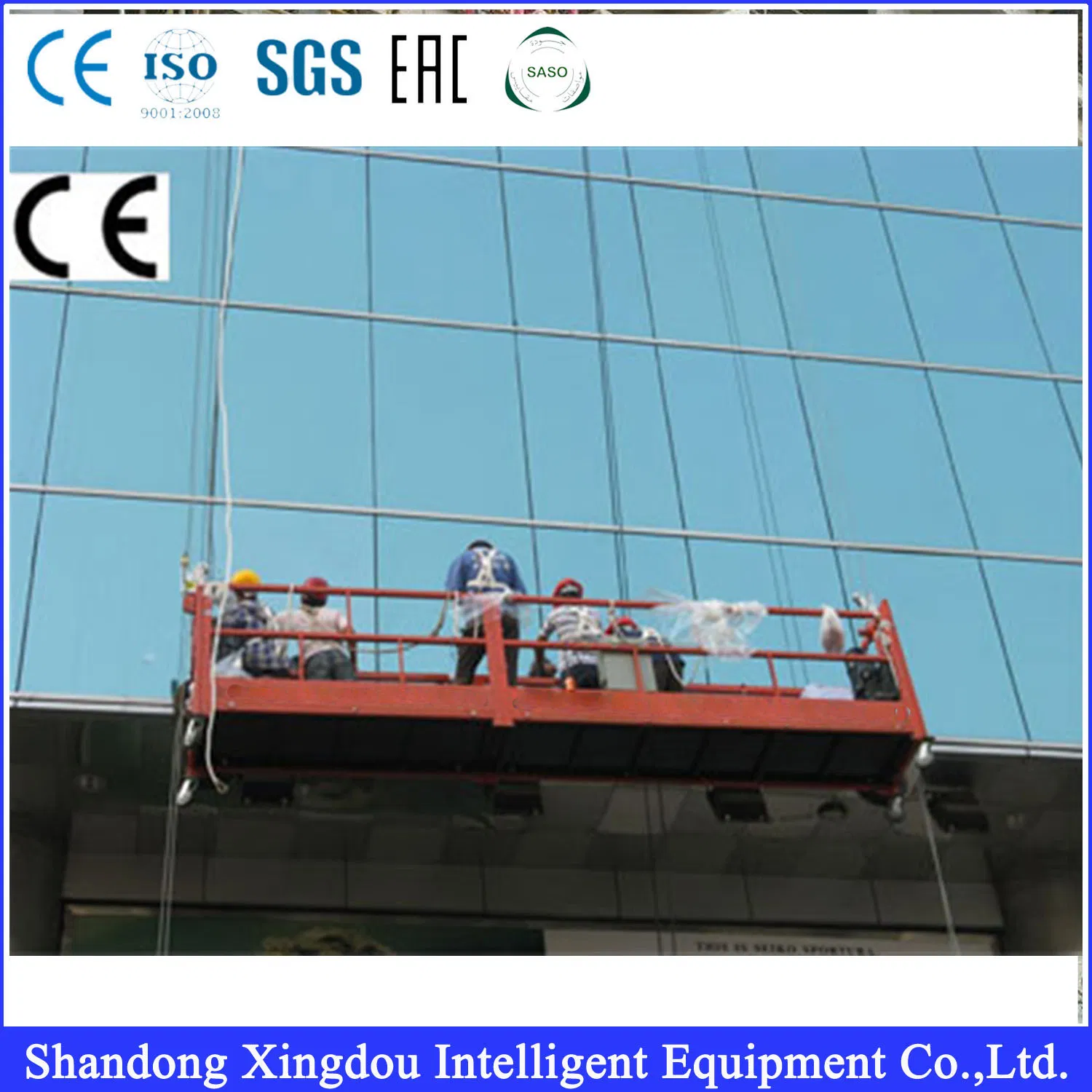 China Manufacturer/Factory CE Approved Aluminum Industrial Electric Outdoor Construction Hoist/Lift Facade/Building Cleaning Cradle Price for Suspended