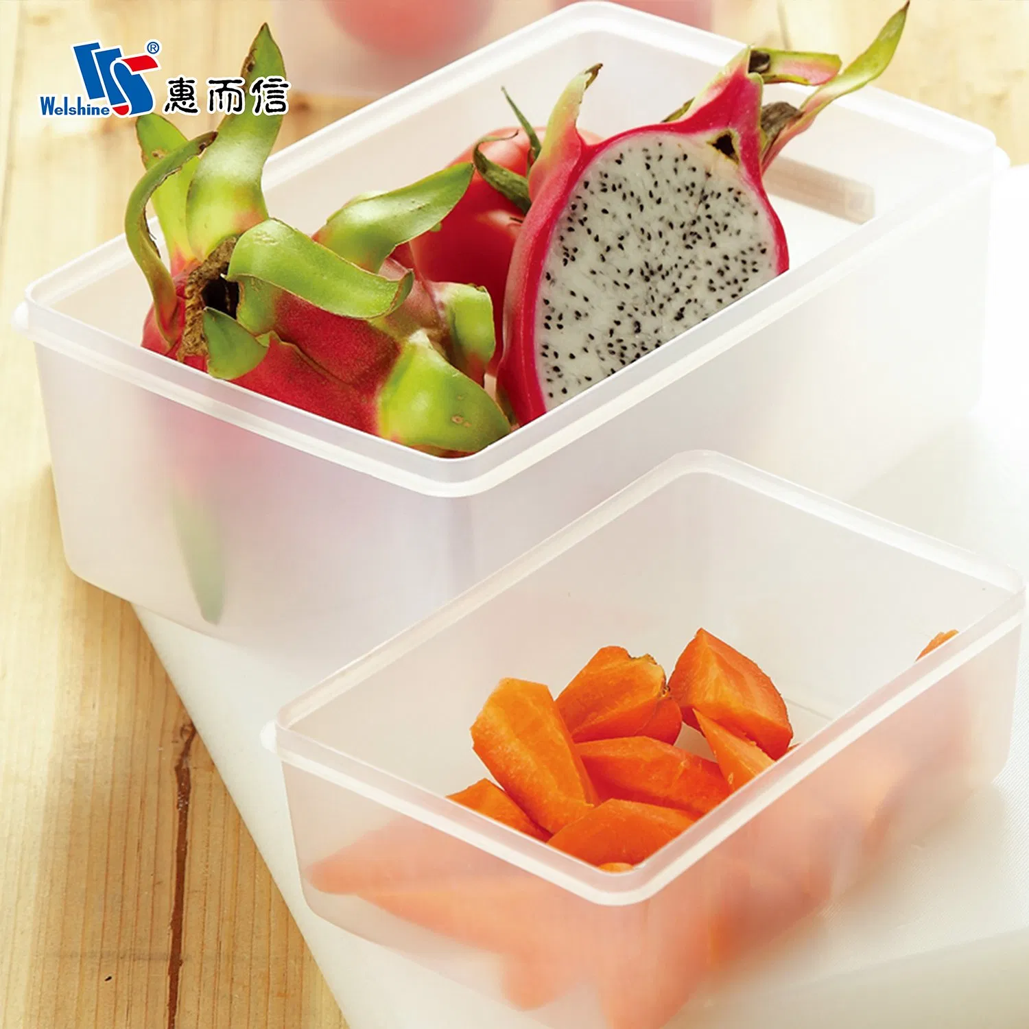 PP Material Snack Preservation Fresh Food Kitchen Container Refrigerator Storage Box Tank