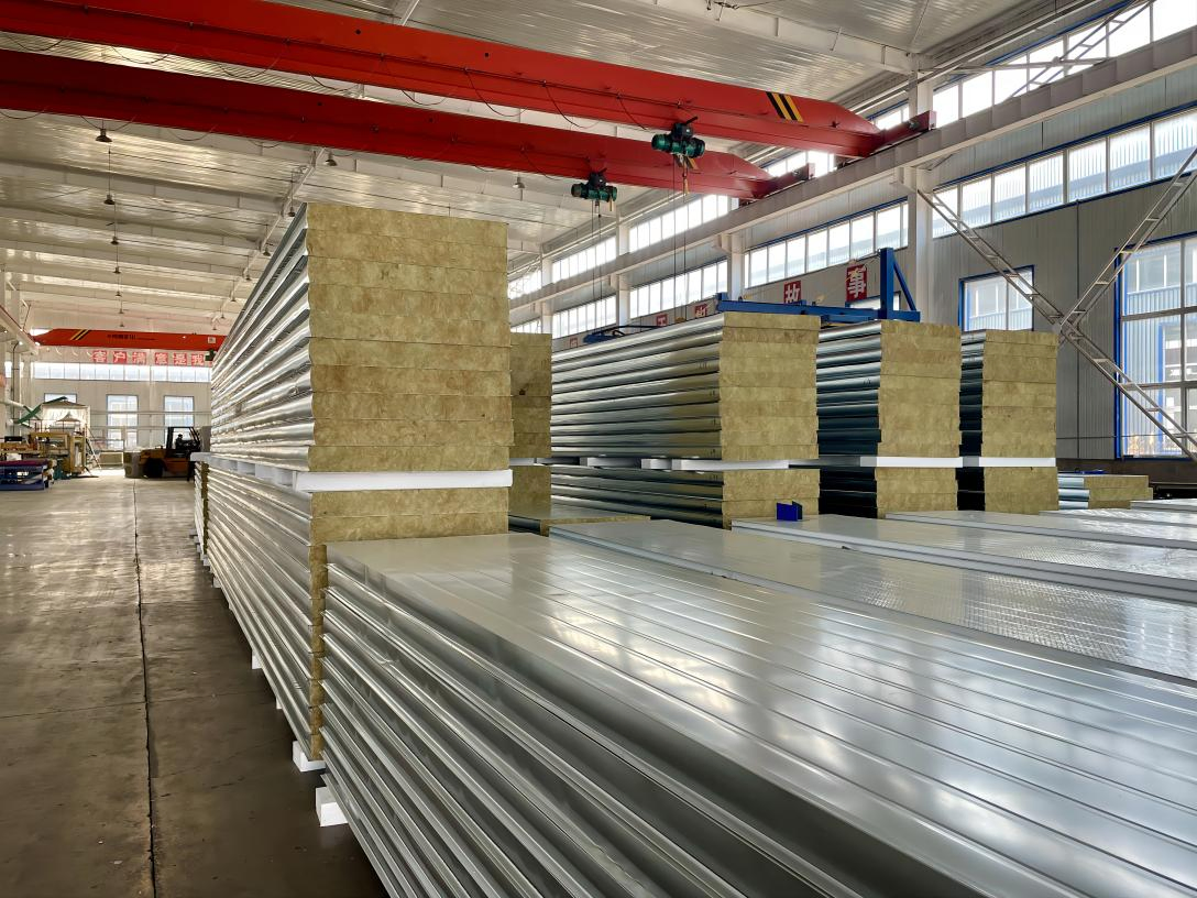 High Density Rock Wool Sandwich Wall Panel for Internal and External Wall