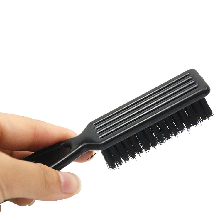 Removal Black Private Label Duster Shave Vegan Mens Barber Neck Paddle Custom Beard Brush