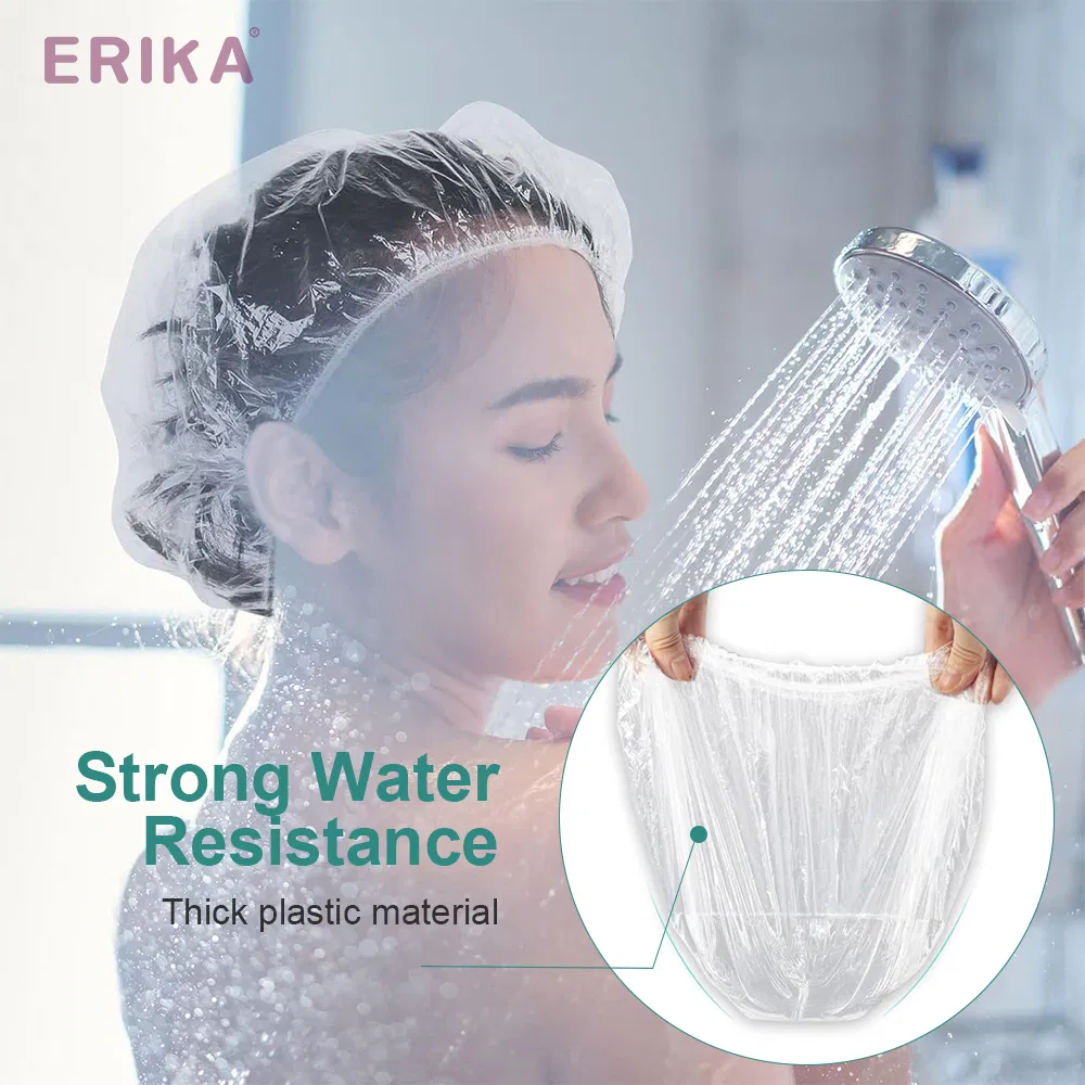 Shower Cap 46mm Transparent Hair Cover Disposable Shower Caps