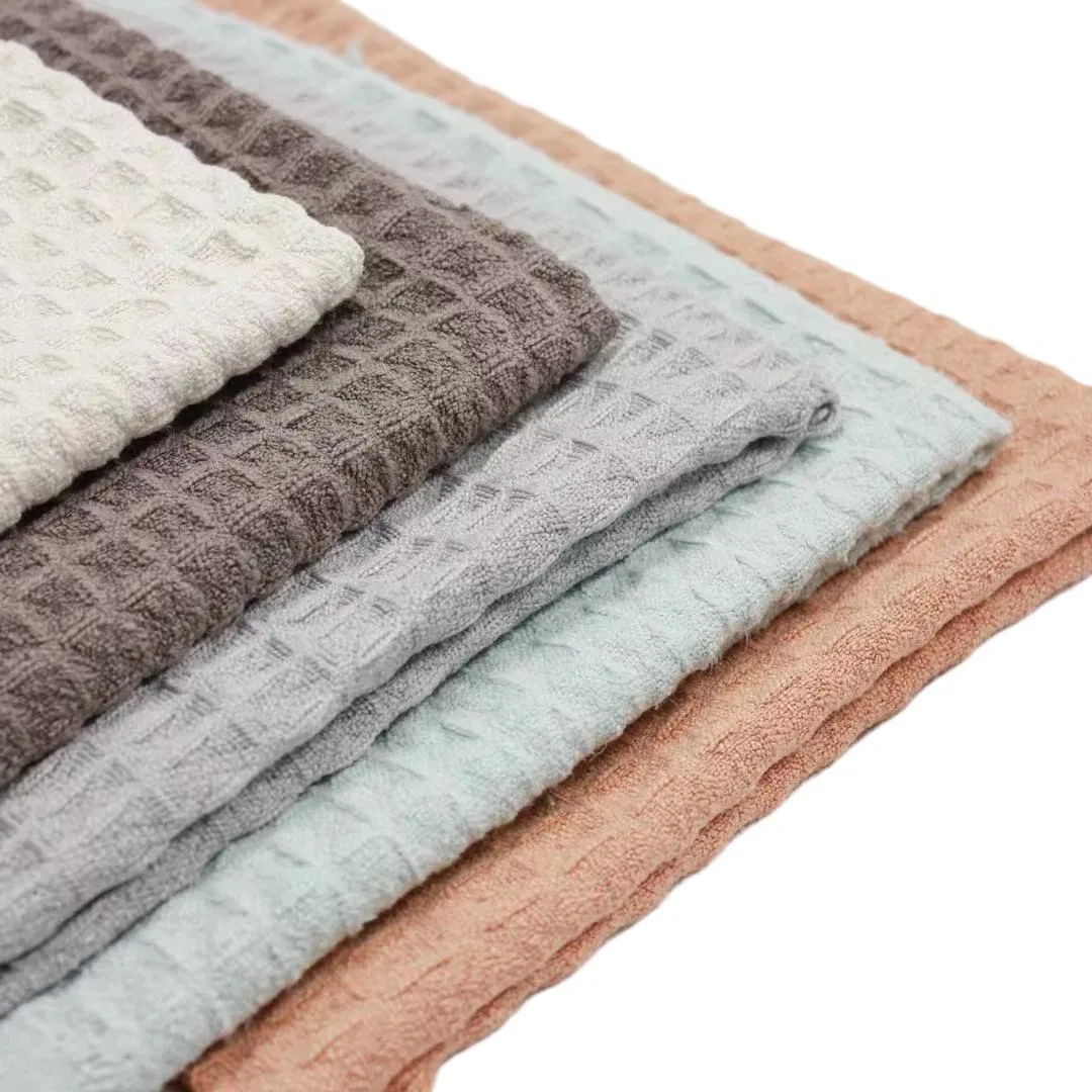 Wholesale Free Samples Honeycomb Custom Soft Reusable Microfiber Fabric Roll Kitchen Towel