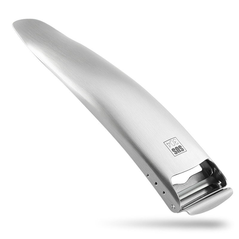 Multifunctional Stainless Steel Canoe Peeler Safe Guard Ergonomic Kitchen Gadget Wbb27613
