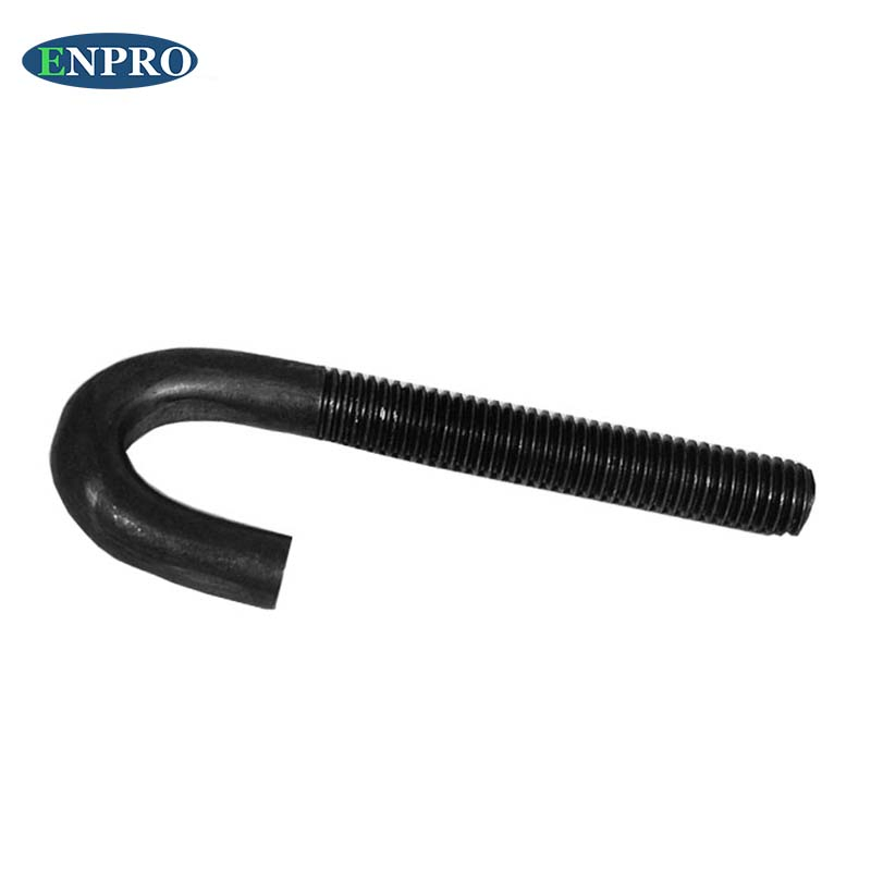 Анкерный болт J-образный из углеродистой стали M8-M36