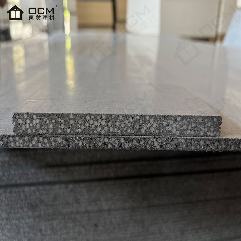 New Green Light Weight MGO EPS Sandwich Panel 12X1220X2440mm MGO Backer Board with EPS Particles Lightweight EPS Cement Board