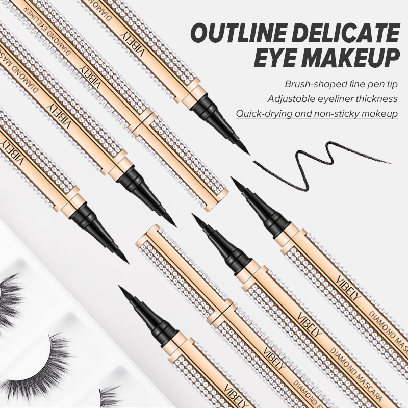Makeup Waterproof Natural Smooth Quick Dry Lasting Black Diamond Eyeliner