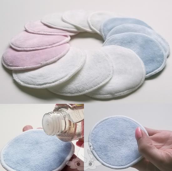 Wz Bamboo Cotton Round Reusable Makeup Remover Washable Facial Cleaning Pad