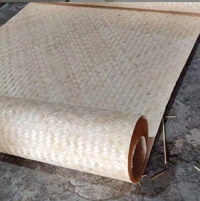 Natural Bamboo Strip Skin Woven Sheet Plywood for Wall Cladding