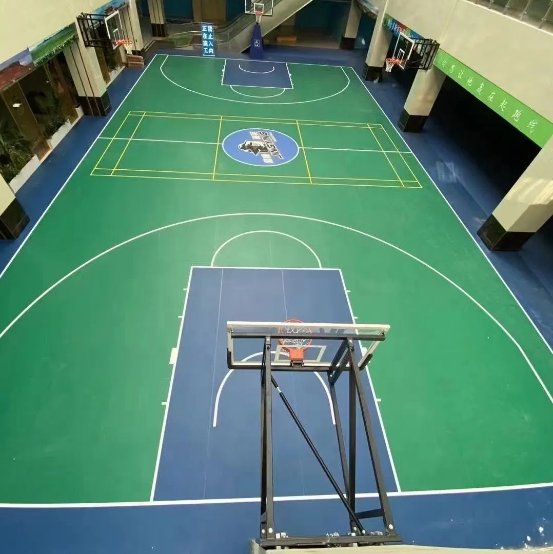 Bwf Indoor Sports Badminton Court 6mm PVC Sports Vinyl Flooring