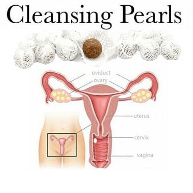 Original Natural Female Feminine Hygiene Vaginal Clean Point Womb Detox Yoni Pearls