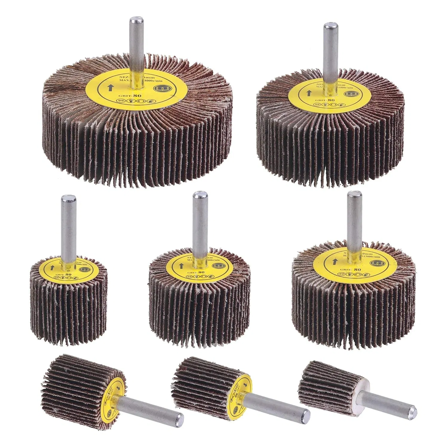 Лепестковый шлифовальный круг на оси для полировки металла