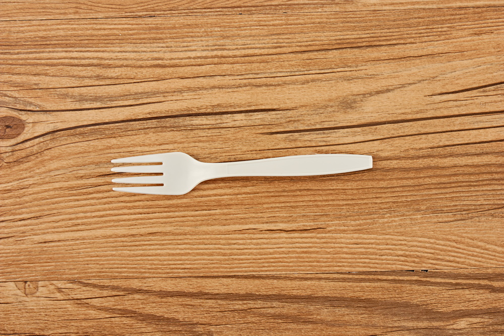 Modern White Disposable Biodegradable Compostable Cutlery for Restaurant Takeaway